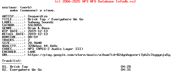 Jeopardize-Brick_Top__Everywhere_We_Go-(SSLD055)-WEB-2019