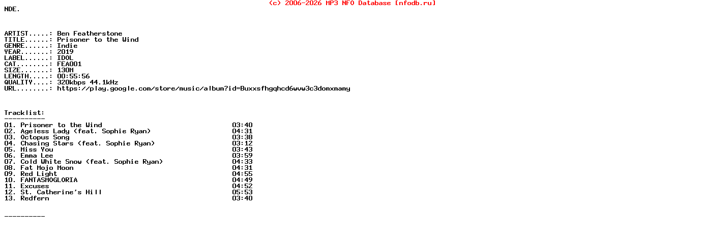 Ben_Featherstone-Prisoner_To_The_Wind-WEB-2019