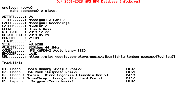 VA-Neosignal_X_Part_2-(NSGNLXPT2)-WEB-2019