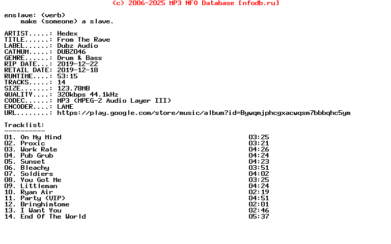 Hedex-From_The_Rave-(DUBZ046)-WEB-2019