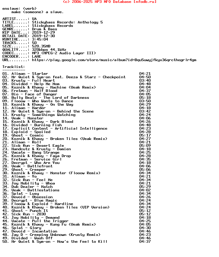 VA-Stickybass_Records_Anthology_5-WEB-2019