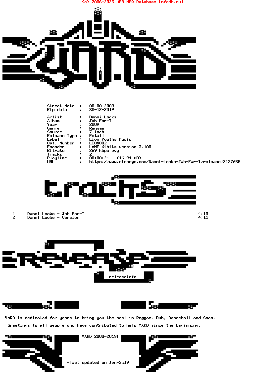 Danni_Locks-Jah_Far-I-(LION002)-7Inch_Vinyl-2009-YARD