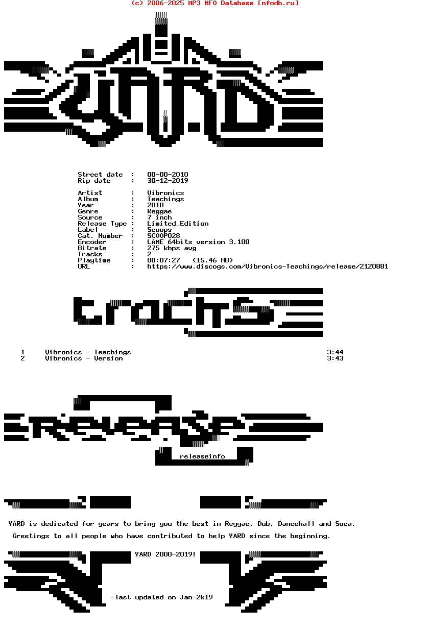 Vibronics-Teachings-(SCOOP028)-Limited_Edition-7Inch_Vinyl-2010-YARD