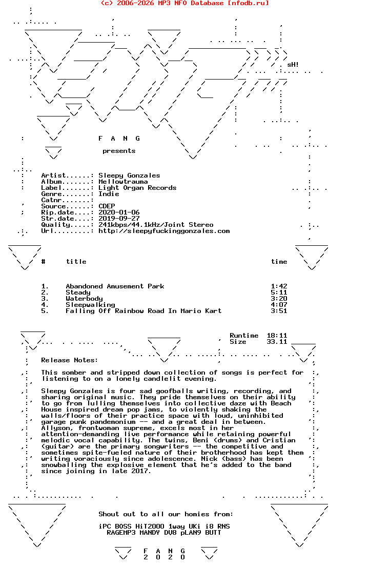 Sleepy_Gonzales-Mellowtrauma-Promo-CDEP-2019