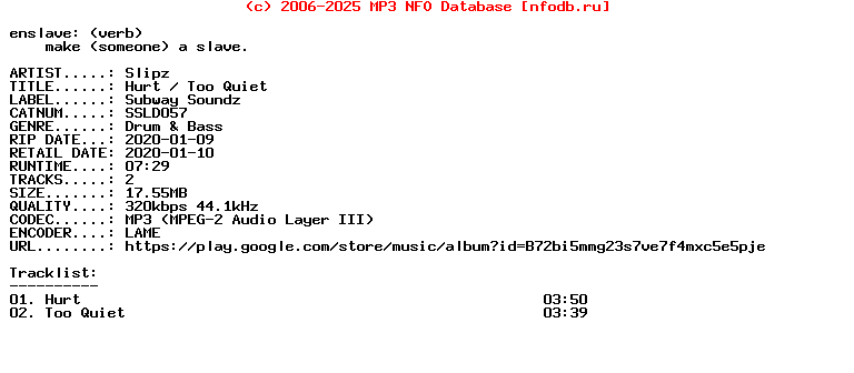Slipz-Hurt__Too_Quiet-(SSLD057)-WEB-2020