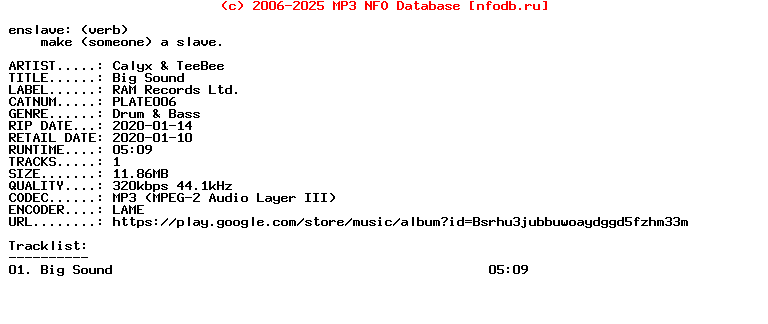 Calyx_And_Teebee-Big_Sound-(PLATE006)-Single-WEB-2020