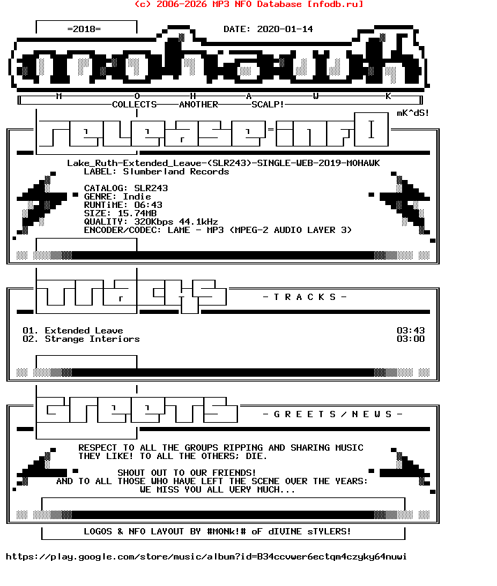 Lake_Ruth-Extended_Leave-(SLR243)-Single-WEB-2019