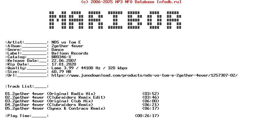 Nds_Vs_Tom_E_-_2Gether_4Ever-(BR0346-X)-WEB-2007-Maribor_Int