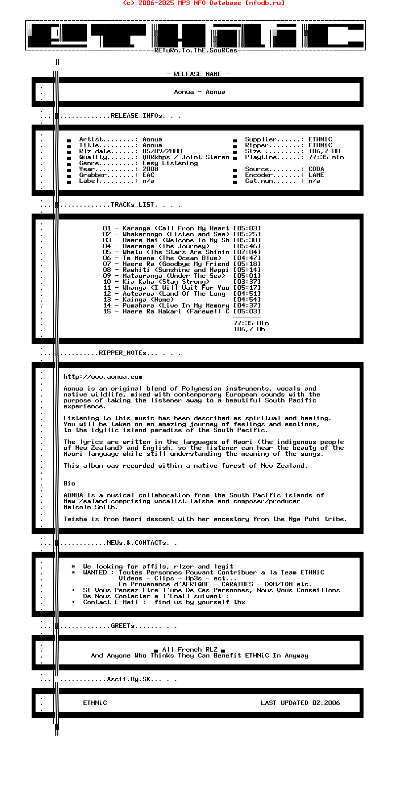 Aonua-Aonua-Nz-2008-ETHNiC