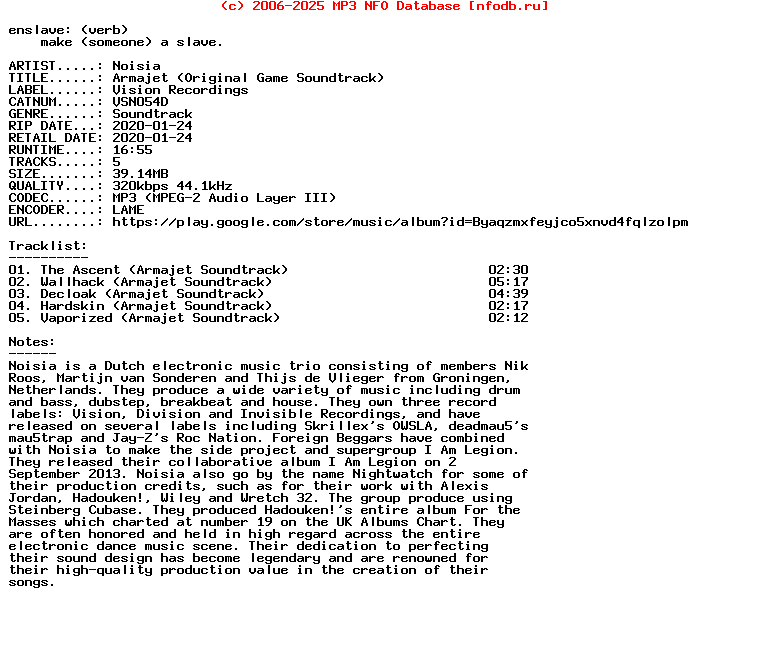 Noisia-Armajet_(ORIGINAL_GAME_SOUNDTRACK)-(VSN054D)-Ost-WEB-2020