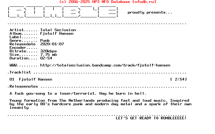 Total_Seclusion-Fjotolf_Hansen-Single-(WEB)-2020