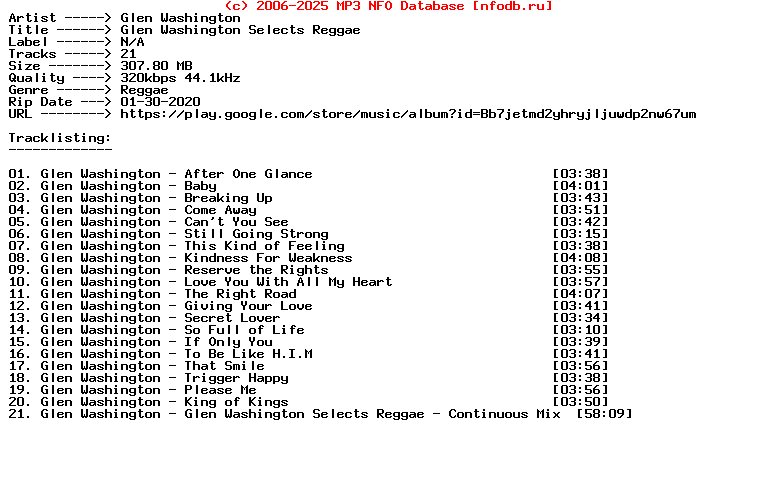 Glen_Washington-Glen_Washington_Selects_Reggae-WEB-2020