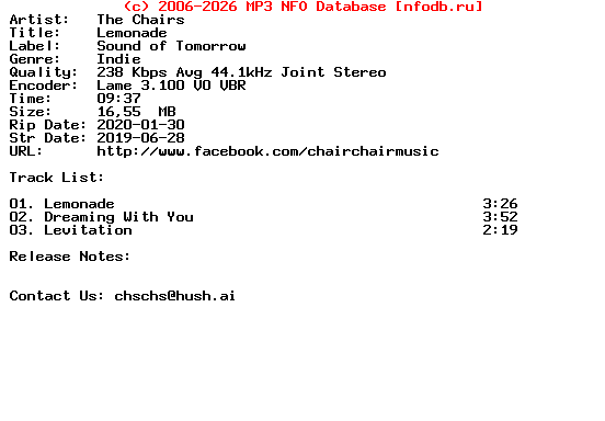 The_Chairs-Lemonade-Cpop-(EP)-2019