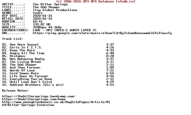 The_Bitter_Springs-The_Odd_Shower-2020