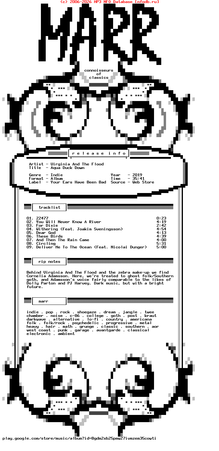 Virginia_And_The_Flood-Aqua_Duck_Down-WEB-2019-Marr