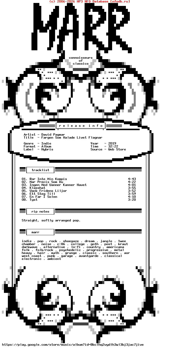 David_Pagmar-Fargen_Som_Malade_Livet_Flagnar-WEB-SE-2019-Marr