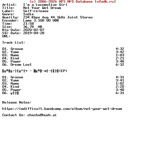 Im_A_Locomotive_Girl-Not_Your_Wet_Dream-(EP)-Cpop-2019