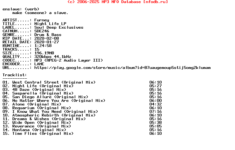 Furney-Night_Life_Lp-(SDE246)-WEB-2020