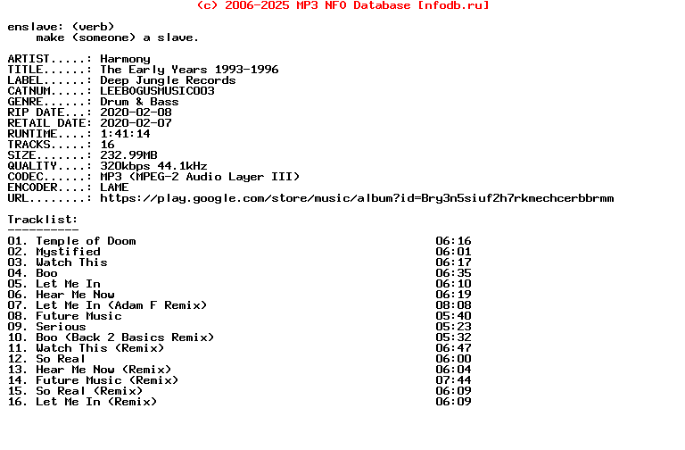 Harmony-The_Early_Years_1993-1996-(LEEBOGUSMUSIC003)-WEB-2020
