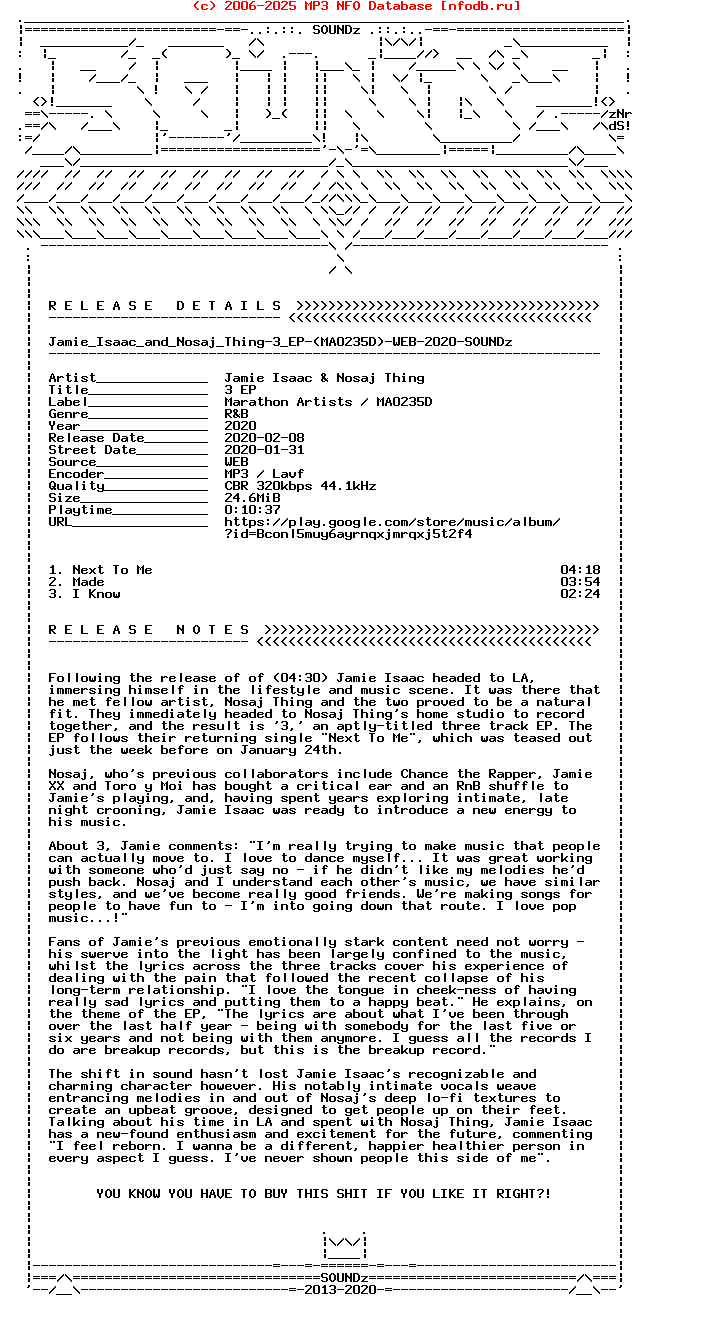 Jamie_Isaac_And_Nosaj_Thing-3_Ep-(MA0235D)-WEB-2020-Snz