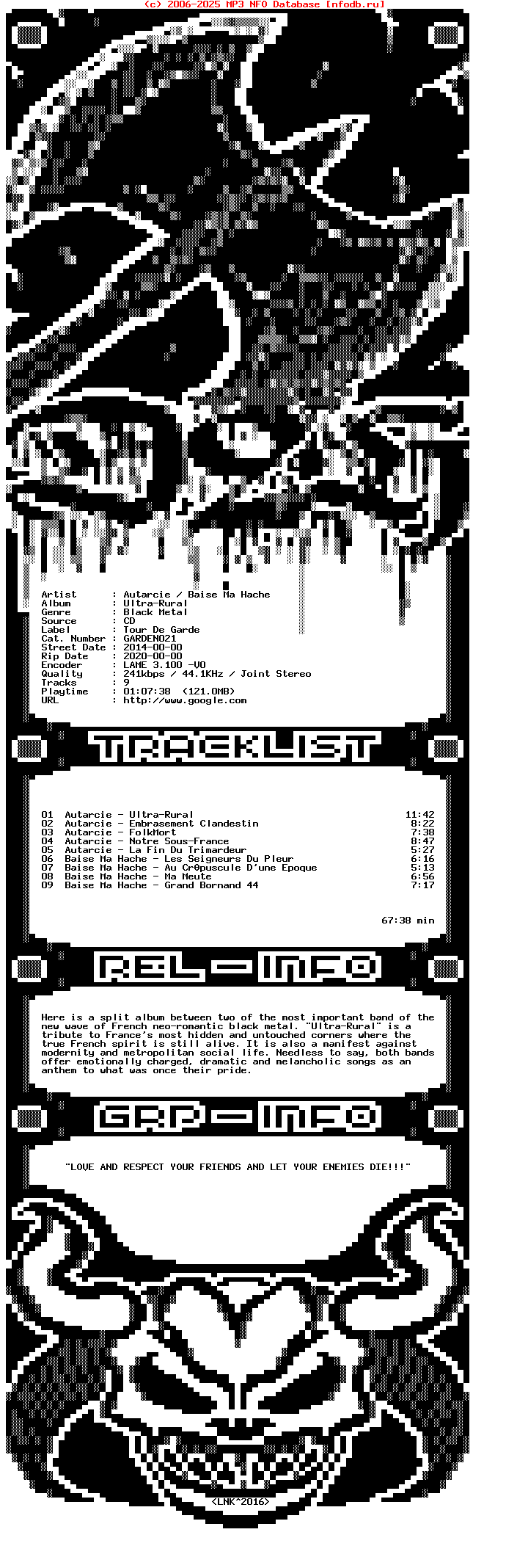 Autarcie_-_Baise_Ma_Hache-Ultra-Rural-FR-Split-CD-2014
