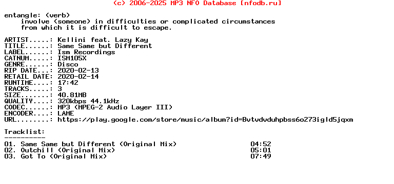 Kellini_Feat._Lazy_Kay-Same_Same_But_Different-(ISM105X)-WEB-2020