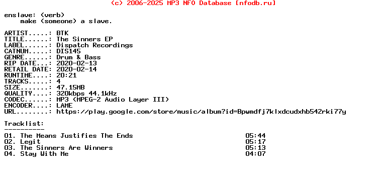 Btk-The_Sinners_Ep-(DIS145)-WEB-2020