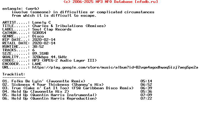 Lonely_C-Charles_And_Tribulations_(REMIXES)-(SCR054)-WEB-2020