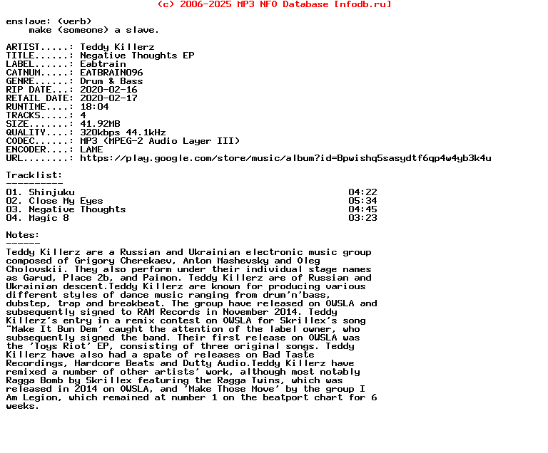 Teddy_Killerz-Negative_Thoughts_Ep-(EATBRAIN096)-WEB-2020
