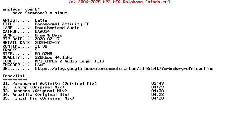 Latte-Paranormal_Activity_Ep-(UAA014)-WEB-2020