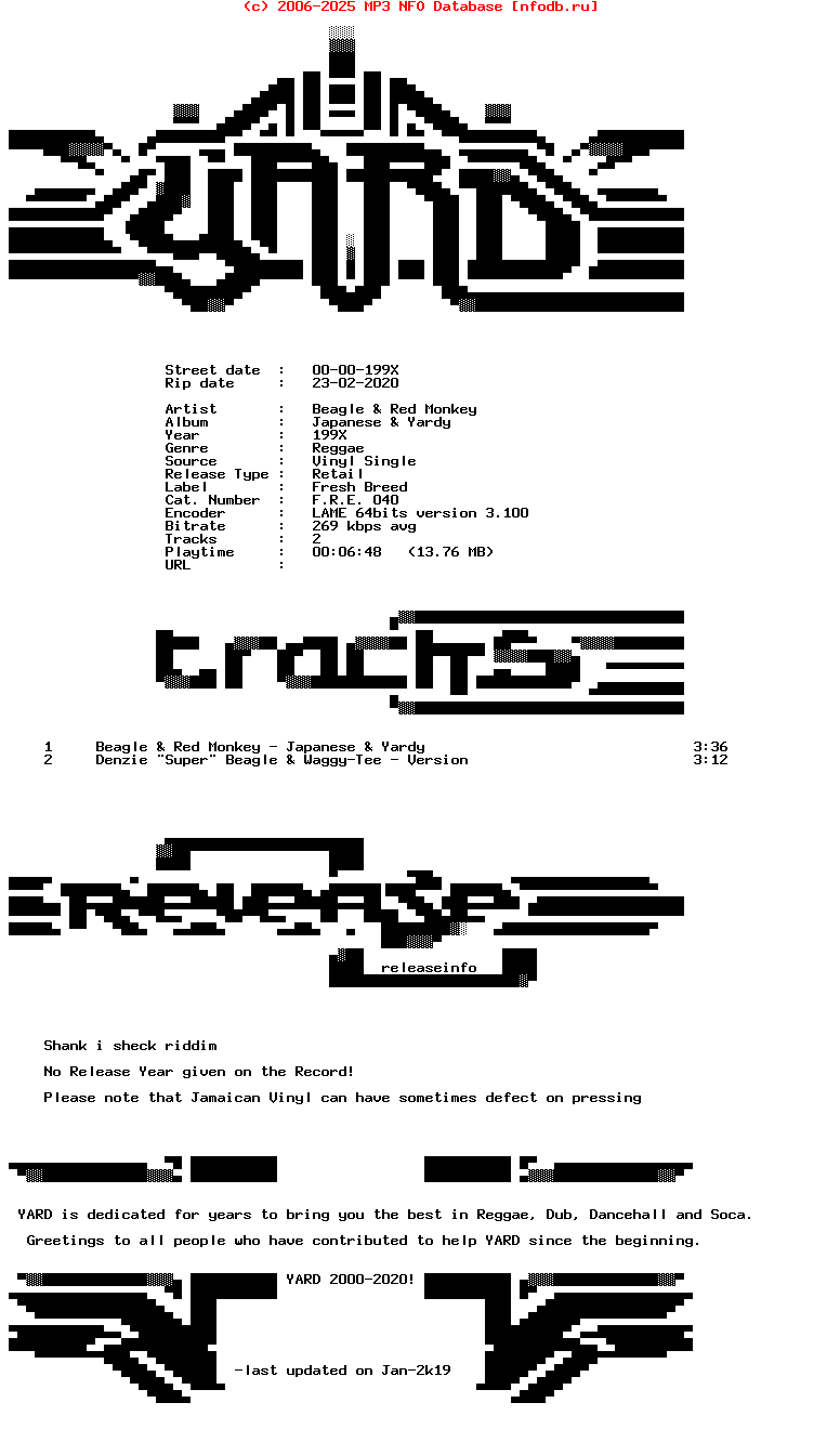 Beagle_And_Red_Monkey-Japanese_And_Yardy-(F.R.E._040)-VLS-199X-YARD