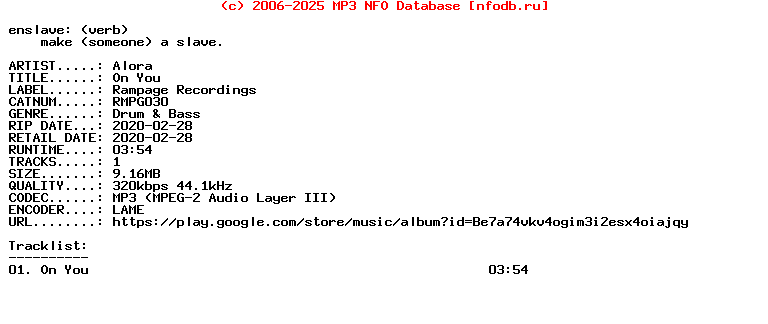 Alora-On_You-(RMPG030)-Single-WEB-2020
