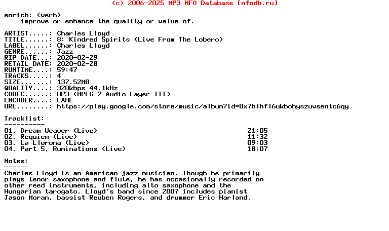 Charles_Lloyd-8_Kindred_Spirits_(LIVE_FROM_THE_LOBERO)-WEB-2020