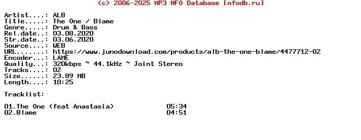 Alb-The_One__Blame-(RAMM382D)-WEB-2020