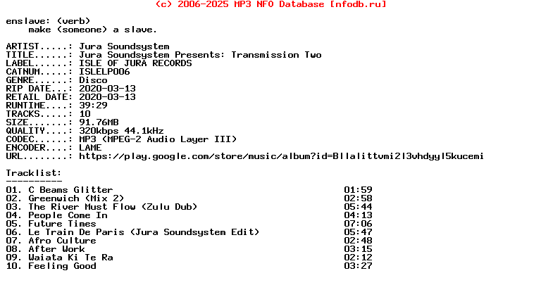 Jura_Soundsystem-Jura_Soundsystem_Presents_Transmission_Two-(ISLELP006)-WEB-2020