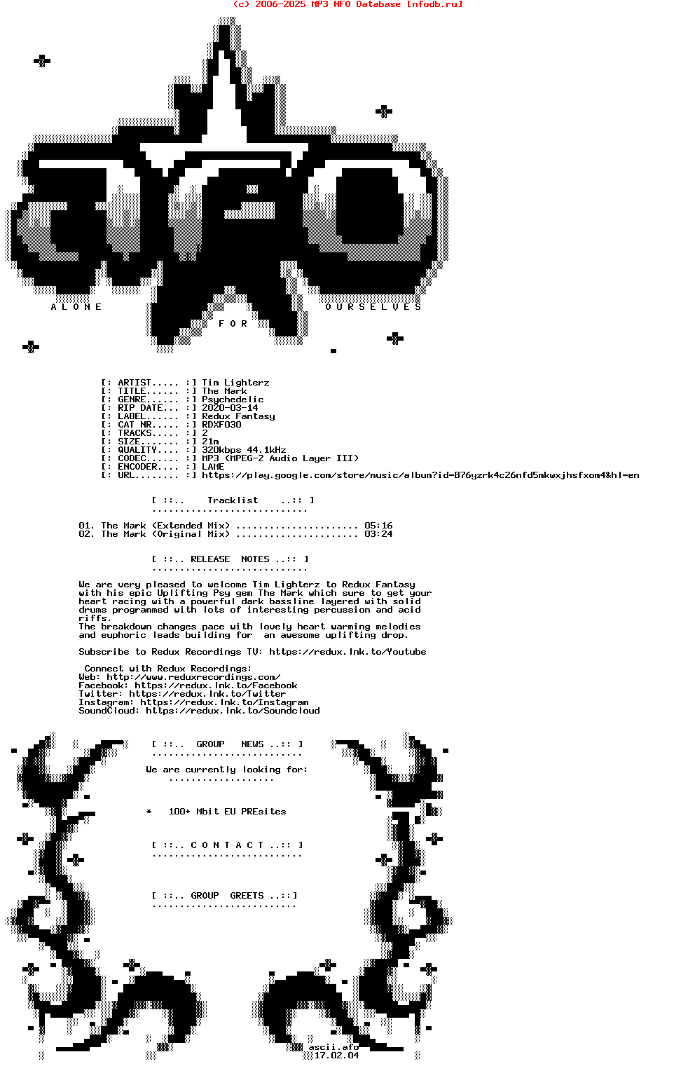 Tim_Lighterz-The_Mark-(RDXF030)-WEB-2020