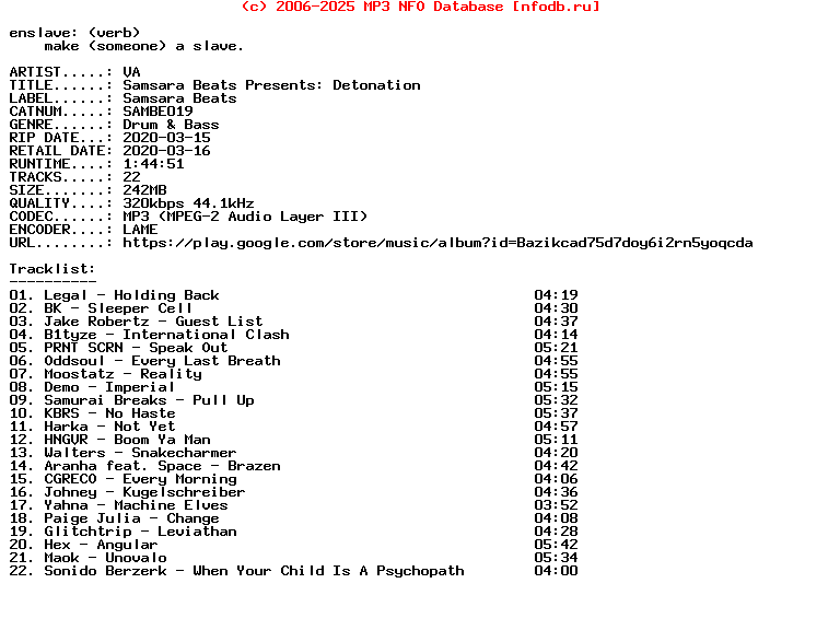 VA-Samsara_Beats_Presents_Detonation-(SAMBE019)-WEB-2020