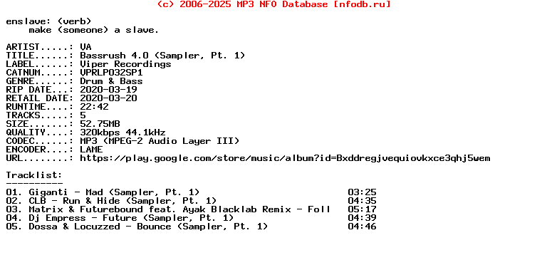 VA-Bassrush_40_(SAMPLER_PT_1)-(VPRLP032SP1)-WEB-2020