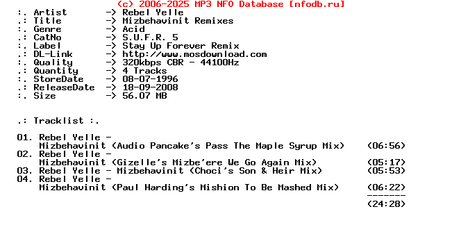 Rebel_Yelle_-_Mizbehavinit_Remixes-(SUFR5)-WEB-1996