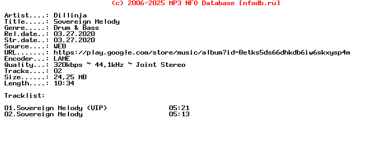 Dillinja-Sovereign_Melody-(DAT022)-WEB-2020