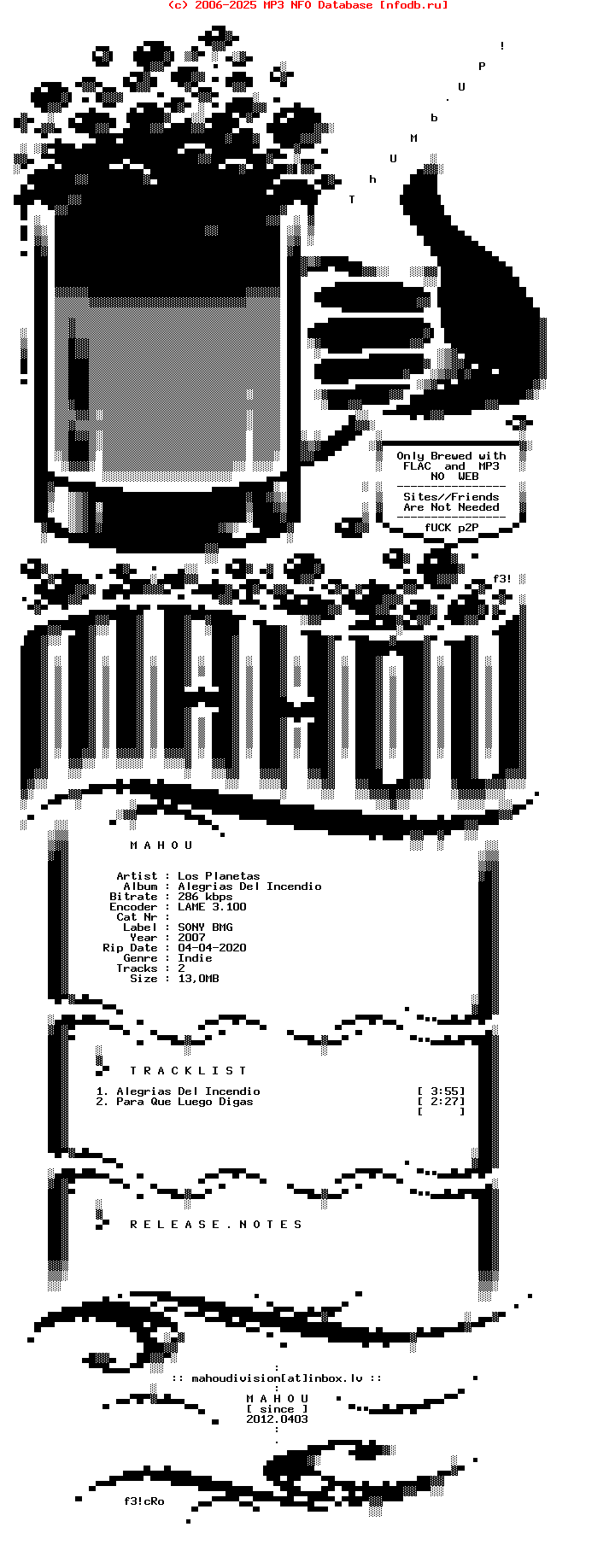 Los_Planetas-Alegrias_Del_Incendio-CDS-2007-Mahou