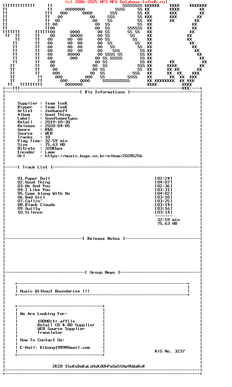 Jeebanoff-Good_Thing.-WEB-KR-2019-TosK