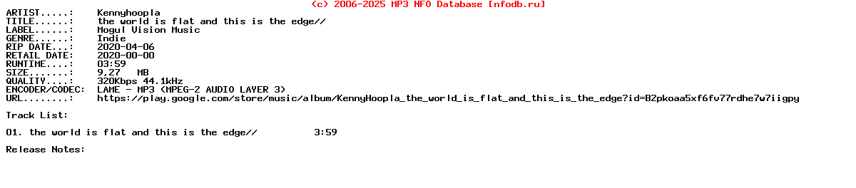 Kennyhoopla-The_World_Is_Flat_And_This_Is_The_Edge-Single-2020