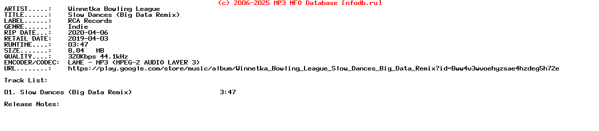 Winnetka_Bowling_League-Slow_Dances_(BIG_DATA_REMIX)-Single-2019