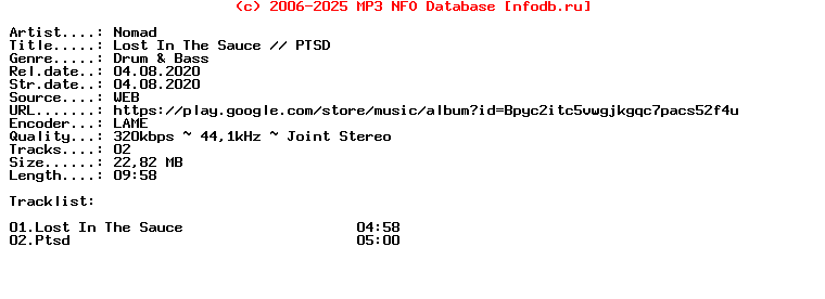 Nomad-Lost_In_The_Sauce__Ptsd-(FCK004)-WEB-2020
