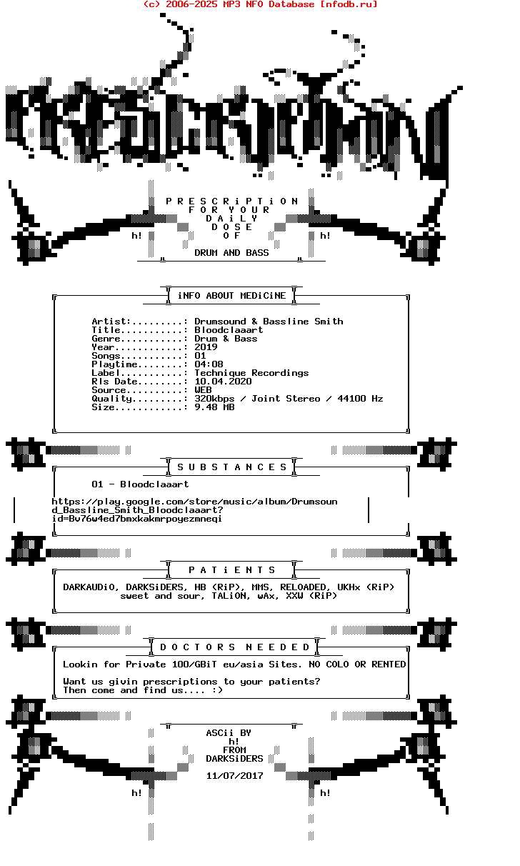 Drumsound_And_Bassline_Smith-Bloodclaaart-(TECH195)-Single-WEB-2019