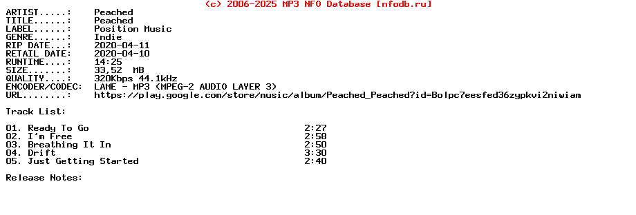 Peached-Peached-EP-2020
