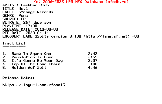 Cashbar_Club-No.1-EP-2013
