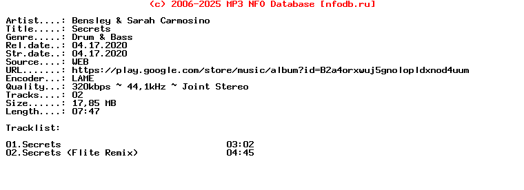 Bensley_And_Sarah_Carmosino-Secrets-(RAMM388D)-WEB-2020