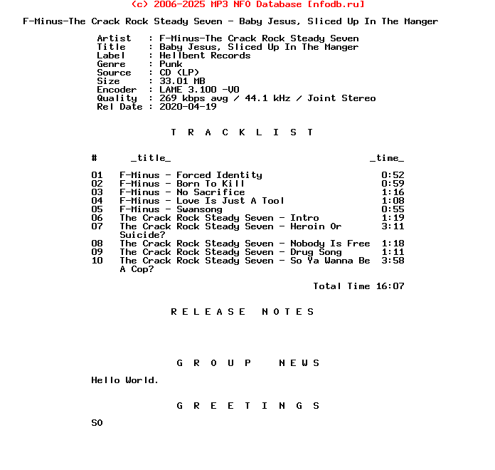 F-Minus-The_Crack_Rock_Steady_Seven-Baby_Jesus_Sliced_Up_In_The_Manger-Split-2001